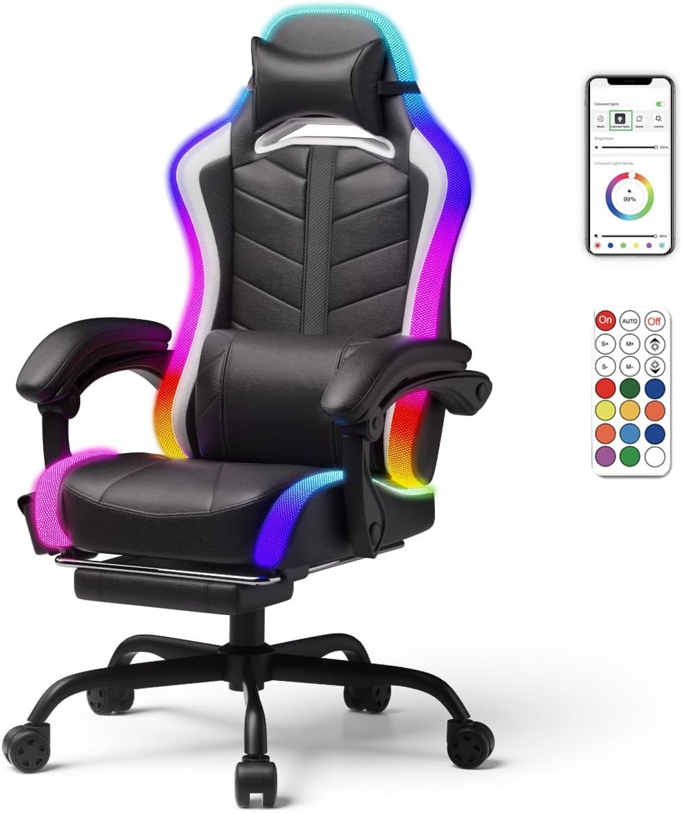 Bluetooth Speaker - Silla Gaming Premium de Cuero PU