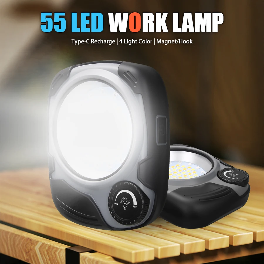 Power Bank - Linterna de Camping LED/COB recargable, atenuación