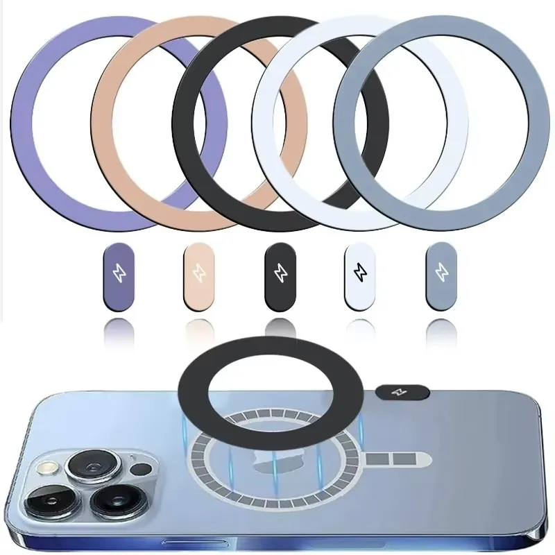 Wireless Charger - 5/1 piezas de anillos adhesivos de