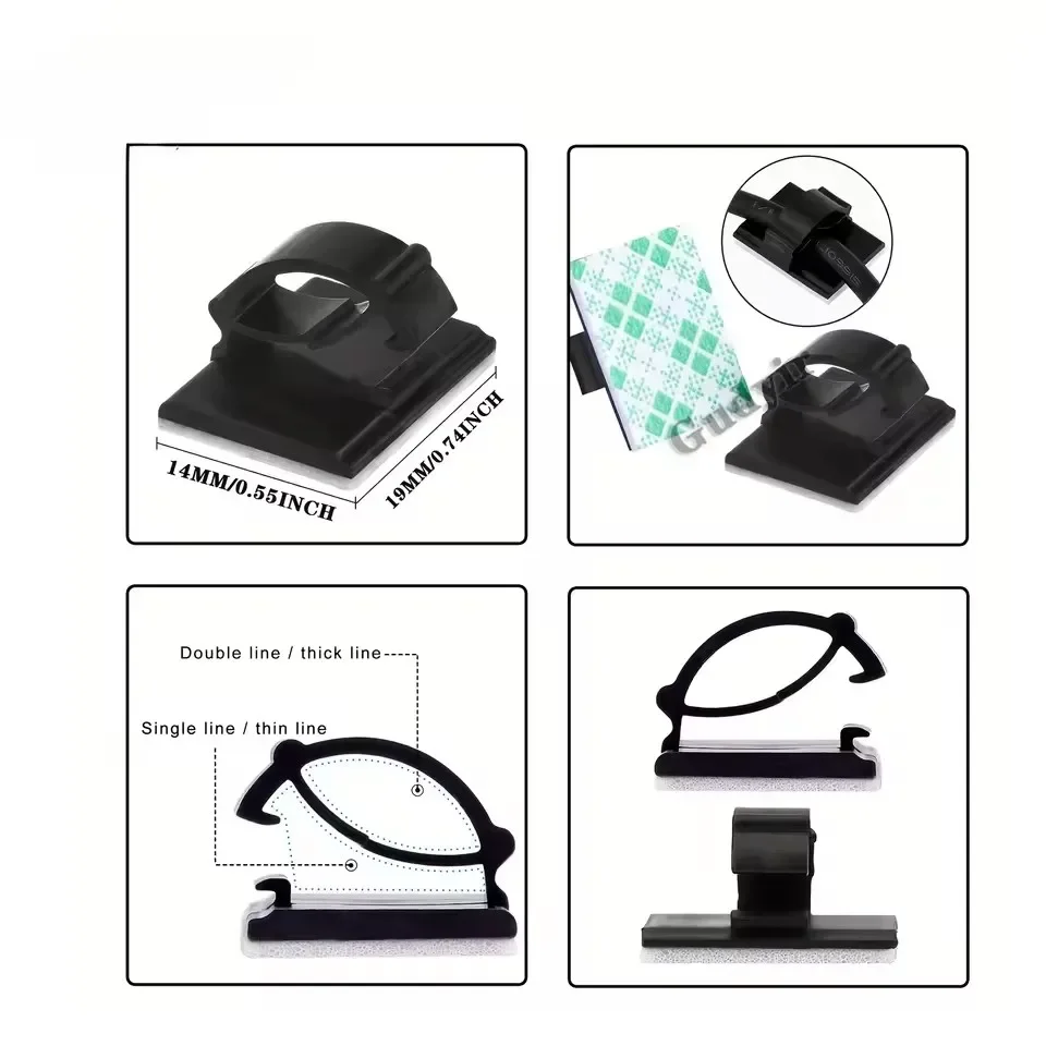 Abrazadera adhesiva para cable - Cable Organizer reseña y precio