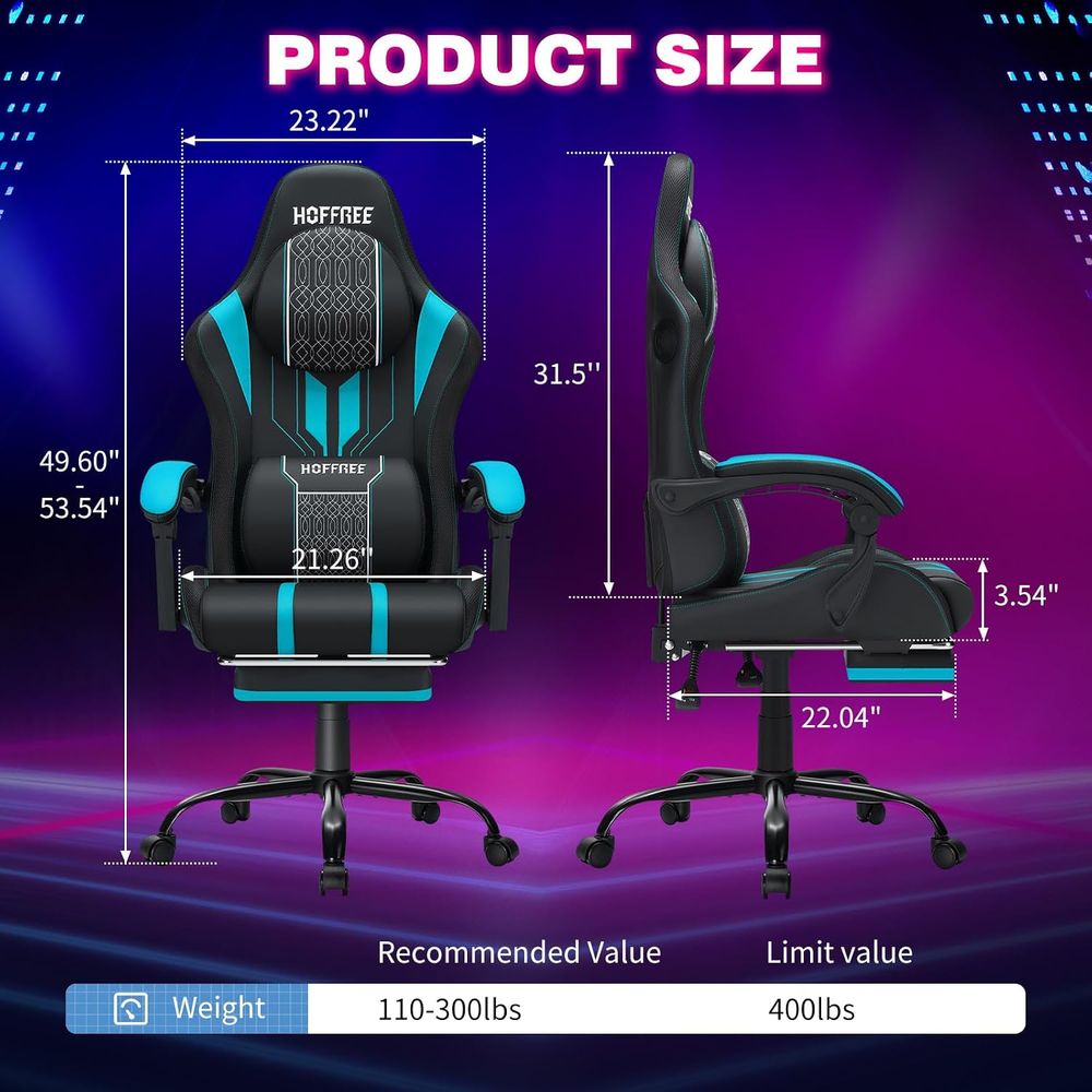 Silla Gamer con Luces LED, Alt - Bluetooth Speaker reseña y precio