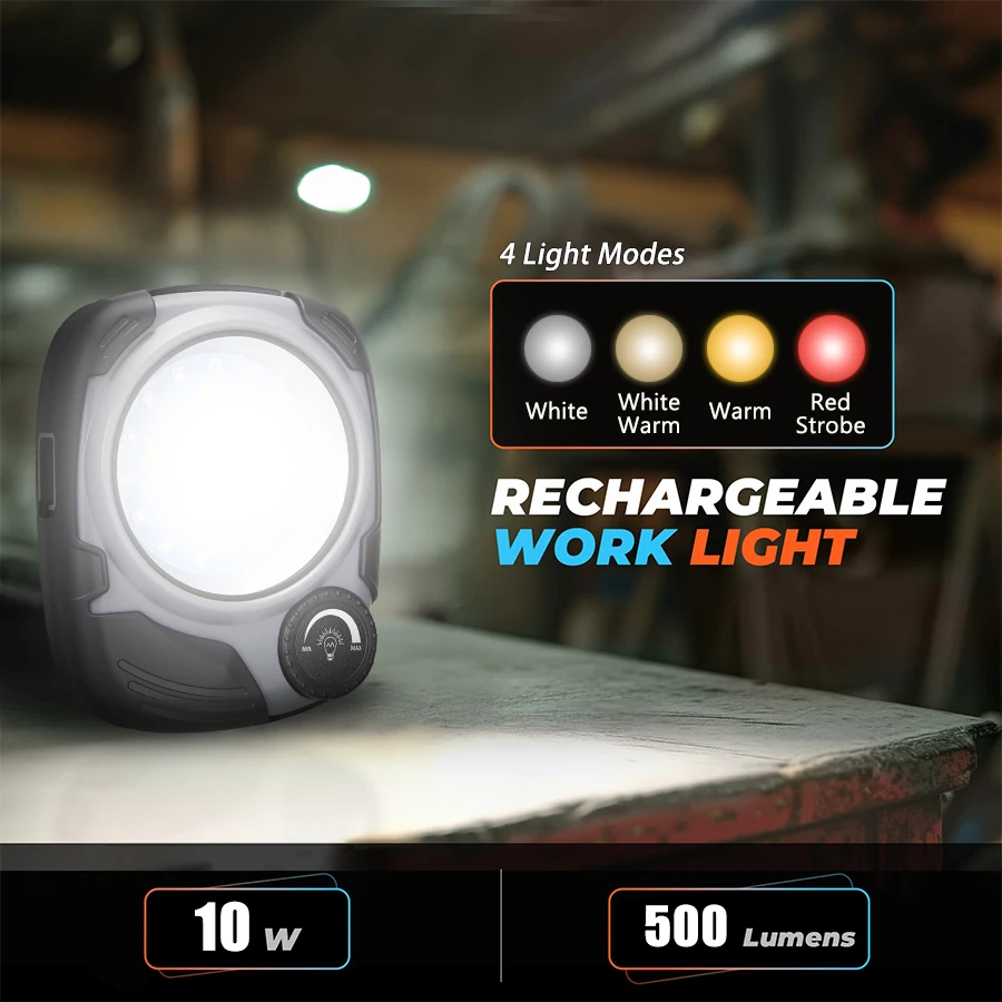 Linterna de Camping LED/COB re - Power Bank reseña y precio
