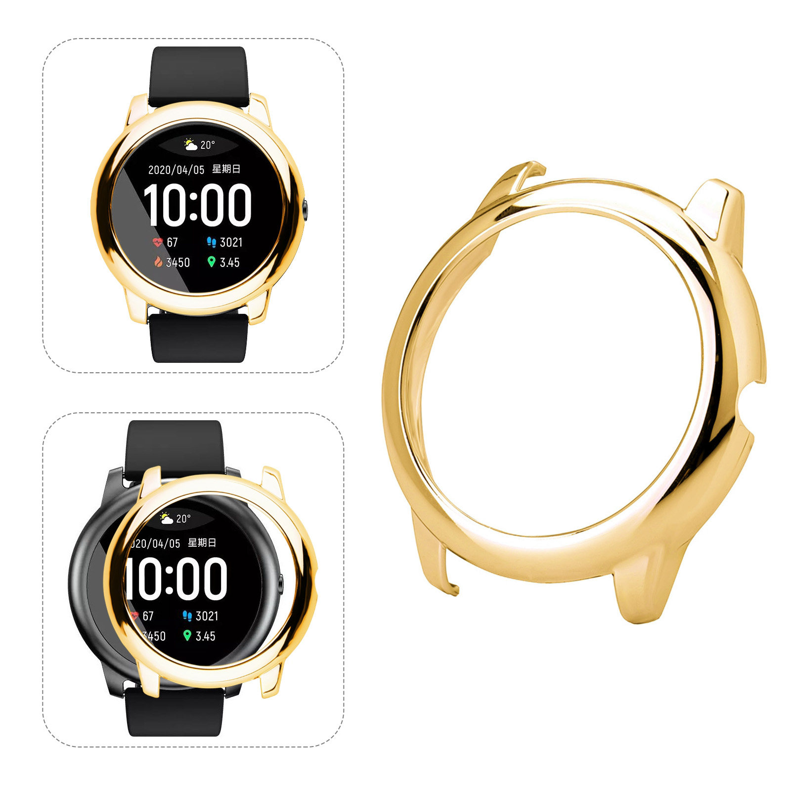 1 unidad: elegante marco prote - Smart Watch reseña y precio